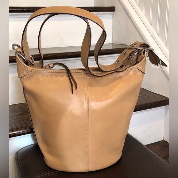 Vintage COACH Glove Tanned Leather Bleeker Feeder Duffle Crossbody Shoulder Bag - Picture 1 of 16